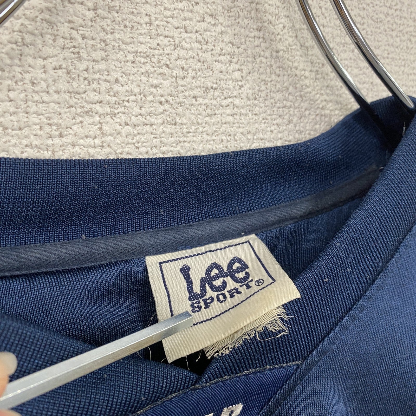 90s　Lee　リー　MLB　ヤンキース　ゲームシャツ　ベースボールシャツ　ヴィンテージ　紺　ネイビー