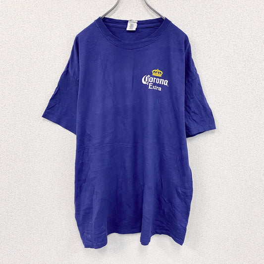 GILDAN　Corona Extra　コロナエキストラ　半袖プリントTシャツ　青　ブルー　XLサイズ
