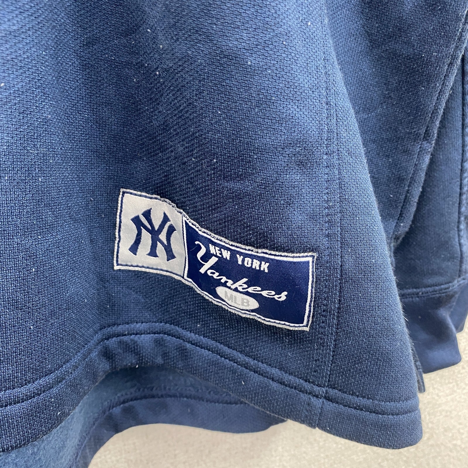 90s　Lee　リー　MLB　ヤンキース　ゲームシャツ　ベースボールシャツ　ヴィンテージ　紺　ネイビー