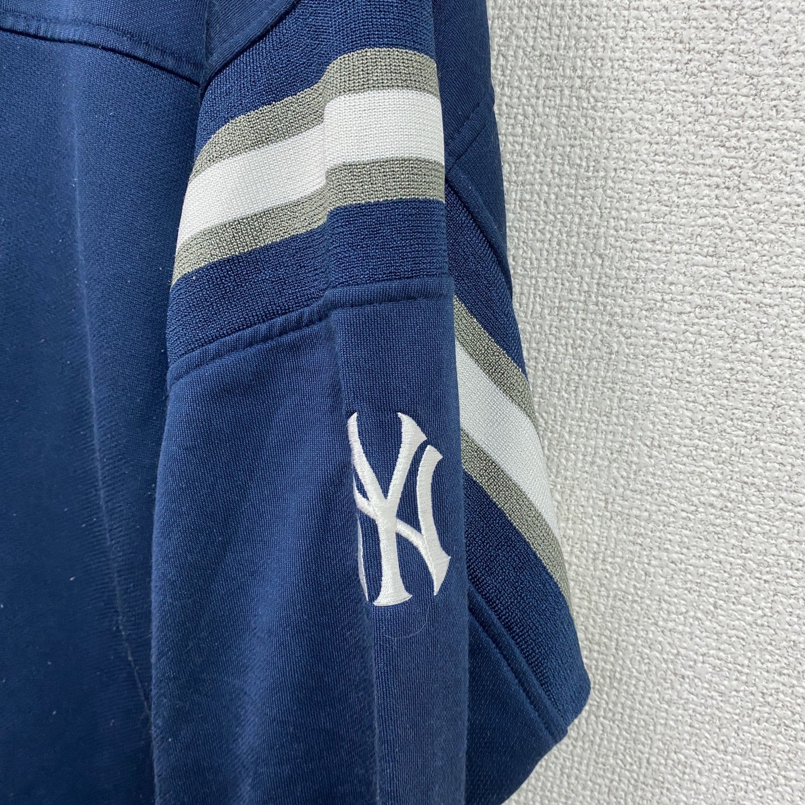 90s　Lee　リー　MLB　ヤンキース　ゲームシャツ　ベースボールシャツ　ヴィンテージ　紺　ネイビー