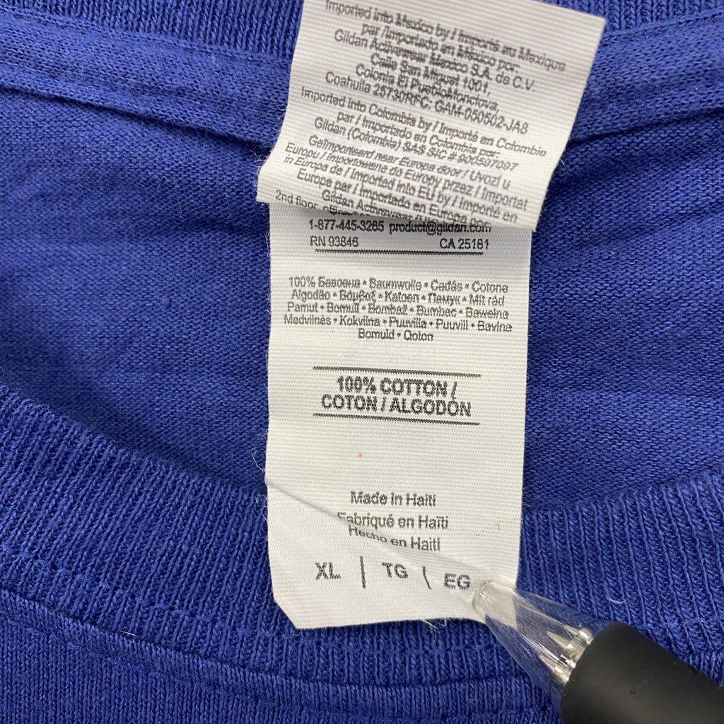 GILDAN　Corona Extra　コロナエキストラ　半袖プリントTシャツ　青　ブルー　XLサイズ