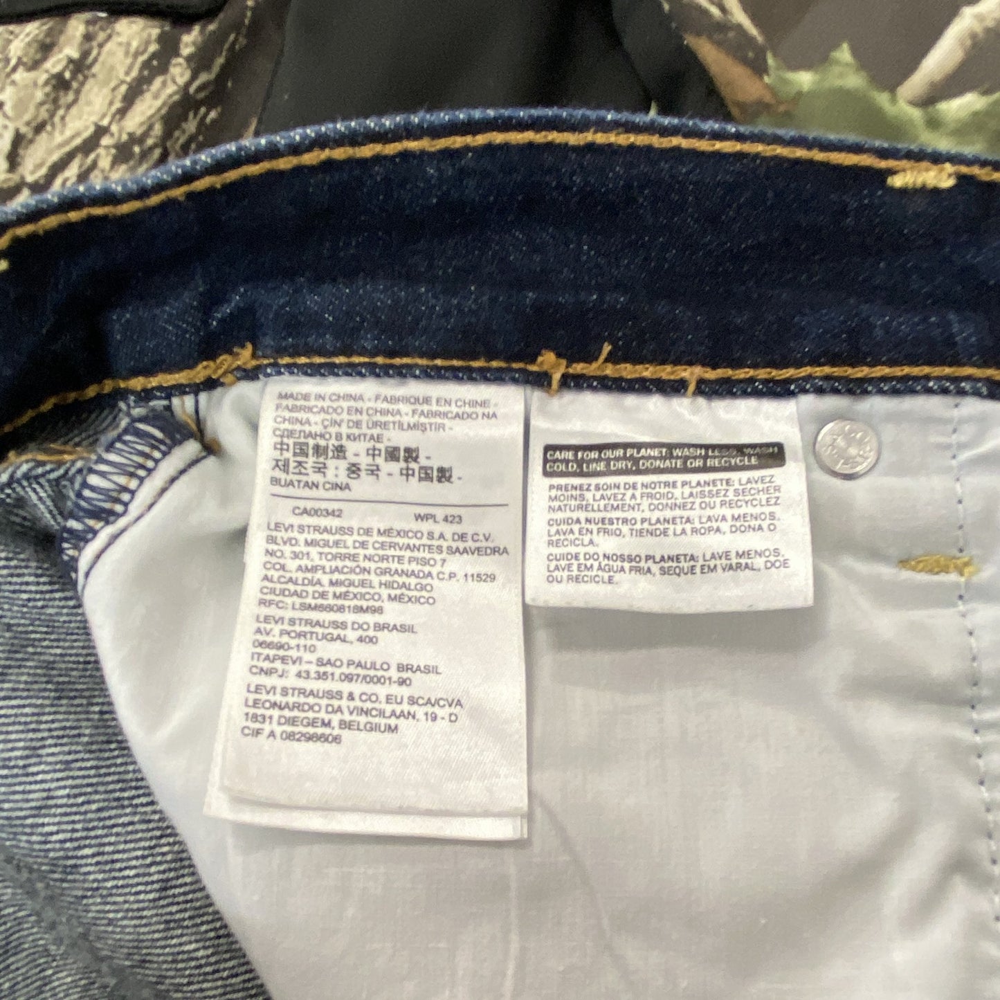 Levi’ｓ　リーバイス　デニムパンツ/ジーンズ　ジップフライ　インディゴ　W32サイズ