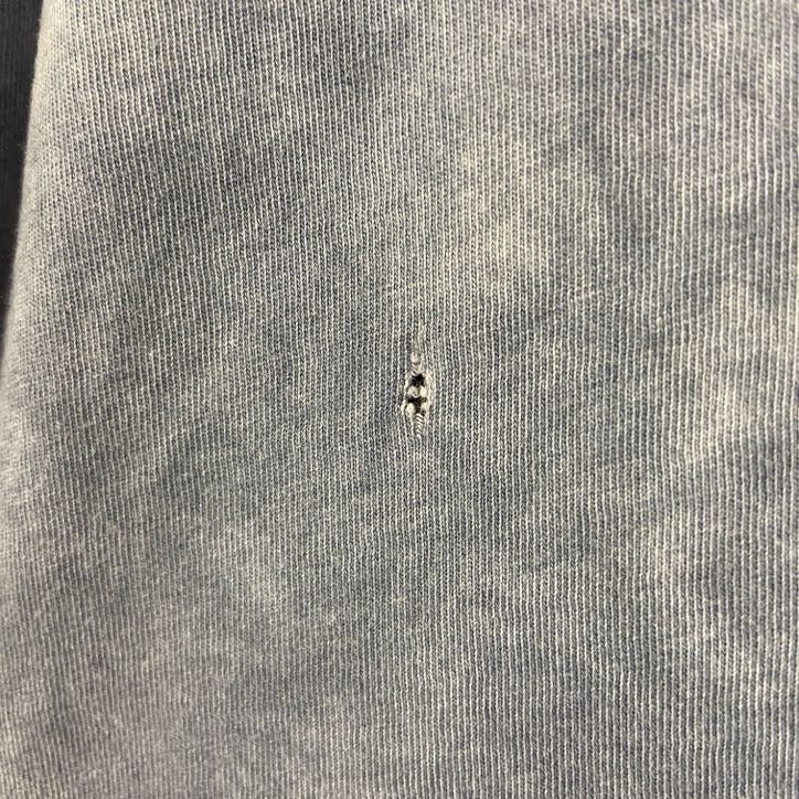 古着 used　半袖ビッグプリントタイダイTシャツ　ダメージ加工　クルーネック　メキシコ　ネイビー　白　春夏服