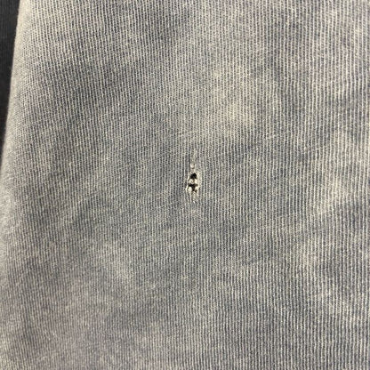 古着 used　半袖ビッグプリントタイダイTシャツ　ダメージ加工　クルーネック　メキシコ　ネイビー　白　春夏服