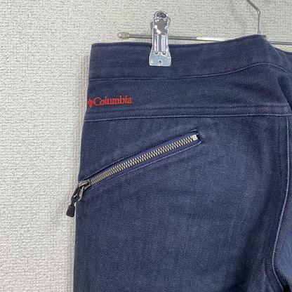 Columbia　コロンビア　ホワイトストーンポイントパンツ　刺繍ロゴ　ジップフライ　インディゴ　Sサイズ