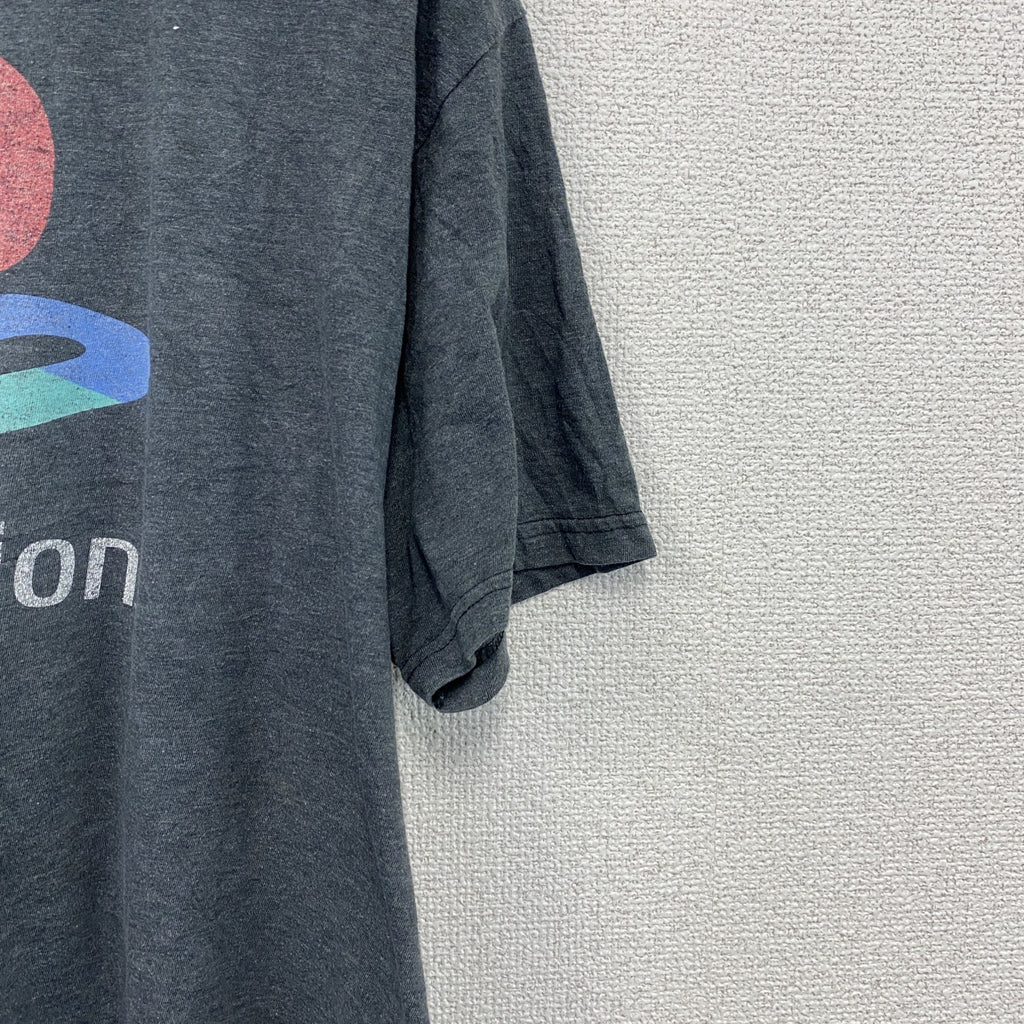 プレイステーション　半袖プリントTシャツ　ダークグレー　Lサイズ　