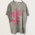 古着 used　DIESEL　ディーゼル　半袖デザインプリントTシャツ　Liquid Space　グレー　レトロ　2XLサイズ
