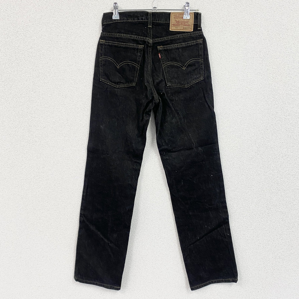 Levi’s　リーバイス　515　ブラックデニムパンツ/ジーンズ　ジップフライ　黒　ブラック　W28サイズ
