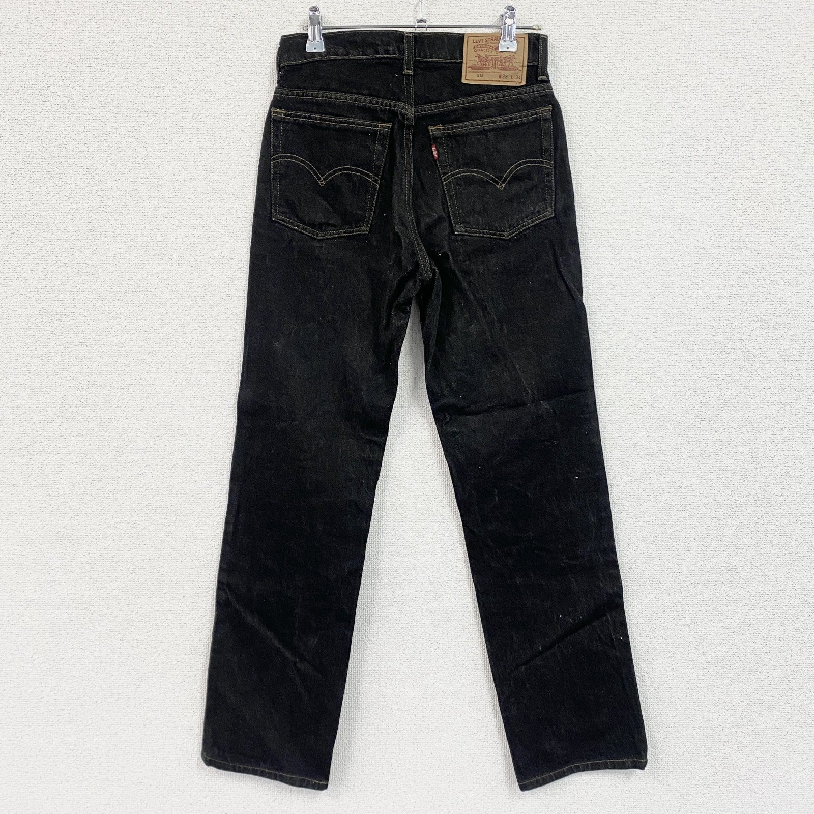 Levi’s　リーバイス　515　ブラックデニムパンツ/ジーンズ　ジップフライ　黒　ブラック　W28サイズ