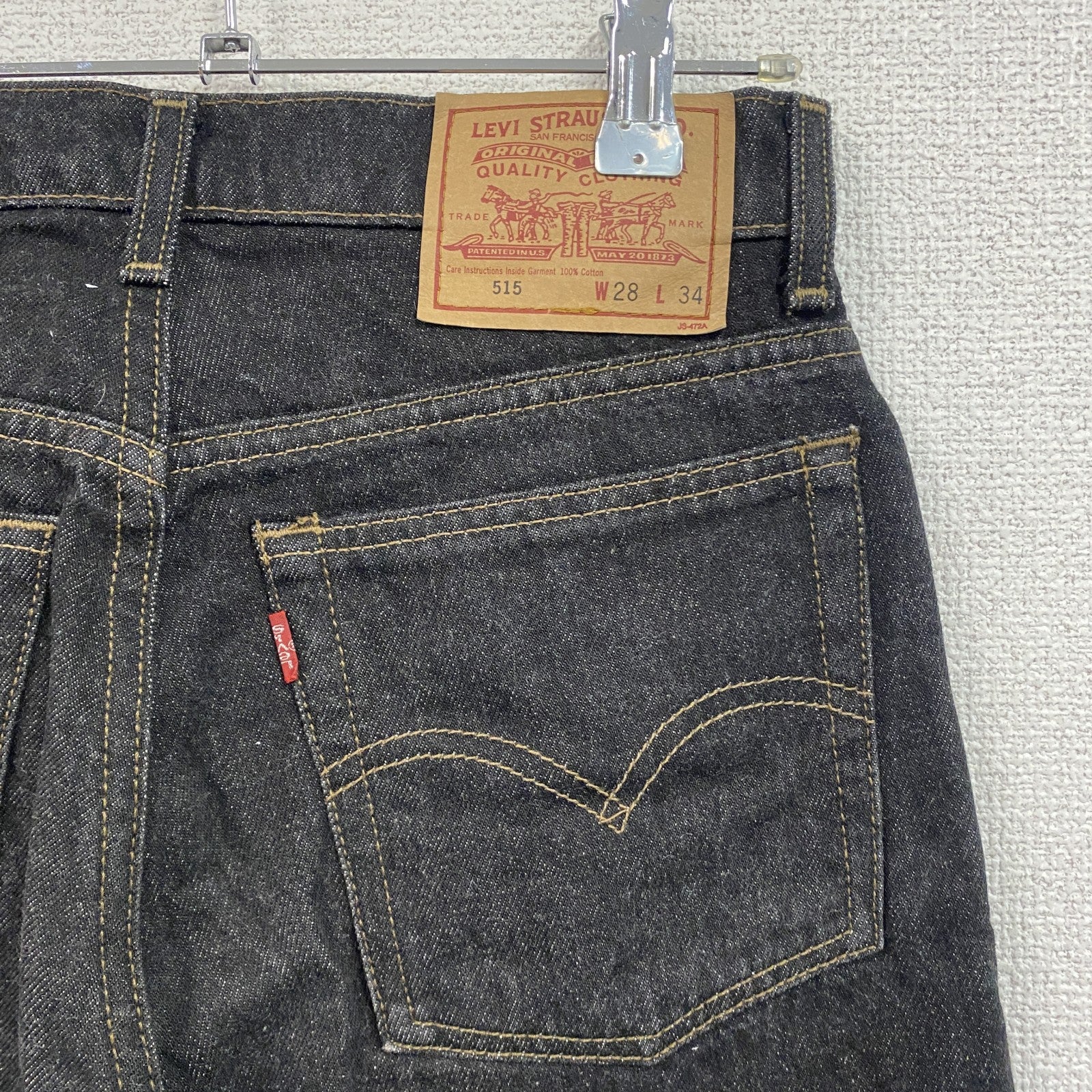 Levi’s　リーバイス　515　ブラックデニムパンツ/ジーンズ　ジップフライ　黒　ブラック　W28サイズ