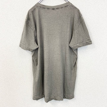 古着 used　DIESEL　ディーゼル　半袖デザインプリントTシャツ　Liquid Space　グレー　レトロ　2XLサイズ