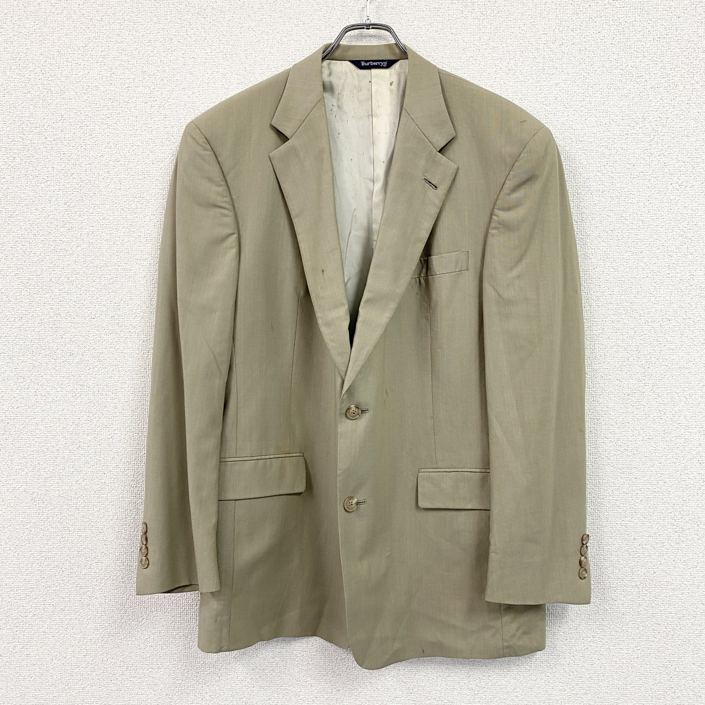Burberrys　バーバリーズ　テーラードジャケット　Super 100's Wool　ベージュ