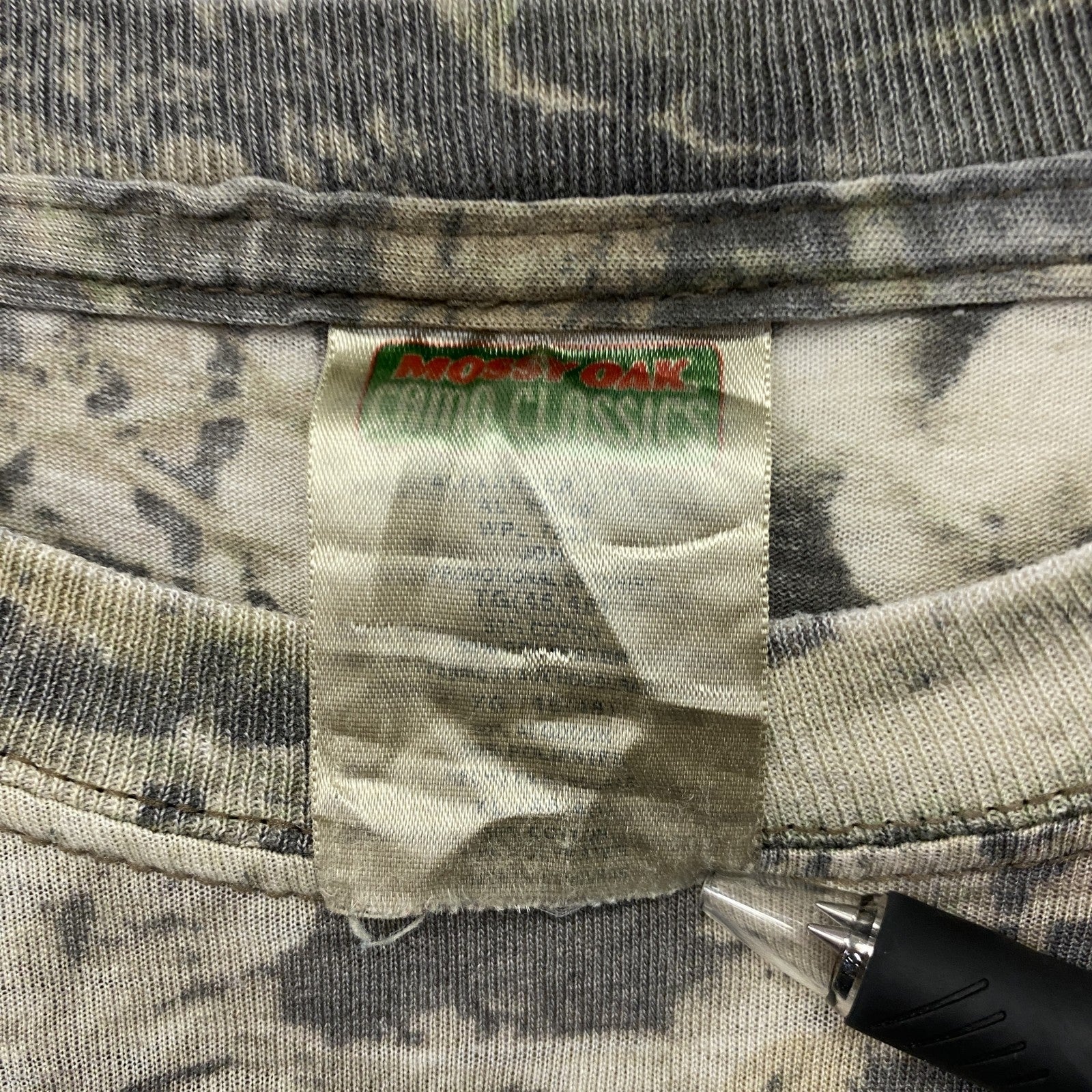 MOSSY OAK　半袖プリントTシャツ　ポケットTシャツ　ポケT　リアルツリー　カモフラ柄　カーキ