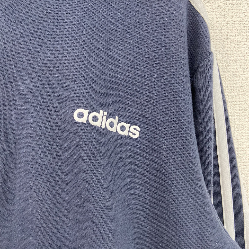 adidas　アディダス　フルジップスウェットジャケット/トレーナー　紺　ネイビー　Lサイズ