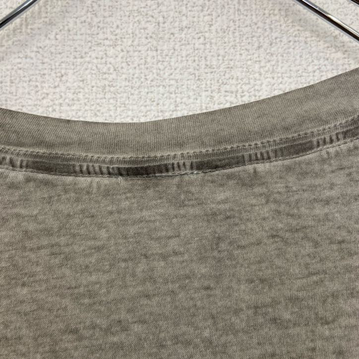 古着 used　DIESEL　ディーゼル　半袖デザインプリントTシャツ　Liquid Space　グレー　レトロ　2XLサイズ