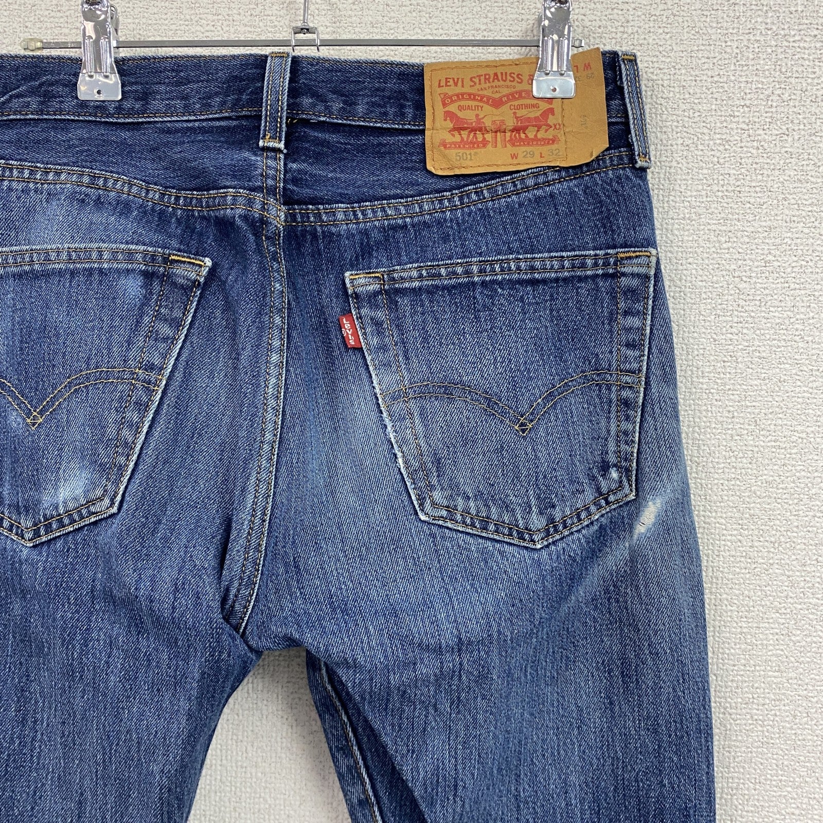 Levi’s　リーバイス　501　デニムパンツ/ジーンズ　ボタンフライ　縦落ち　インディゴ　W29サイズ