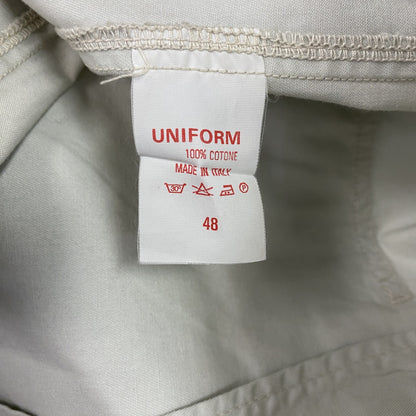 ～80s　UNIFORM 45 MPR　テーラードジャケット　ワークジャケット　ワッペン　ヴィンテージ　ライトグレー　48サイズ