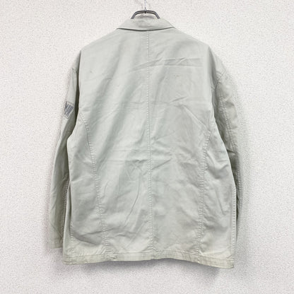 ～80s　UNIFORM 45 MPR　テーラードジャケット　ワークジャケット　ワッペン　ヴィンテージ　ライトグレー　48サイズ