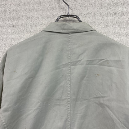 ～80s　UNIFORM 45 MPR　テーラードジャケット　ワークジャケット　ワッペン　ヴィンテージ　ライトグレー　48サイズ