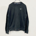 NIKE　ナイキ　スウェット/トレーナー　刺繡ロゴ　黒　ブラック　XLサイズ