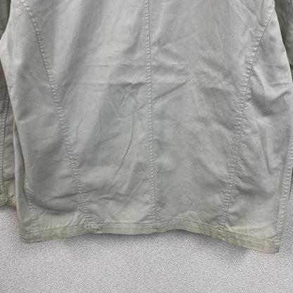 ～80s　UNIFORM 45 MPR　テーラードジャケット　ワークジャケット　ワッペン　ヴィンテージ　ライトグレー　48サイズ