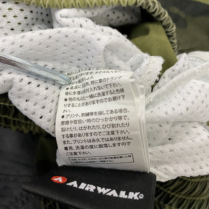 AIR WALK　エアーウォーク　ハーフパンツ/ショートパンツ　海水パンツ　カモフラ柄　迷彩柄　グリーン　LLサイズ