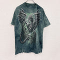 THE MOUNTAIN　半袖プリントTシャツ　アニマルTシャツ　タイダイ　緑　グリーン　Mサイズ