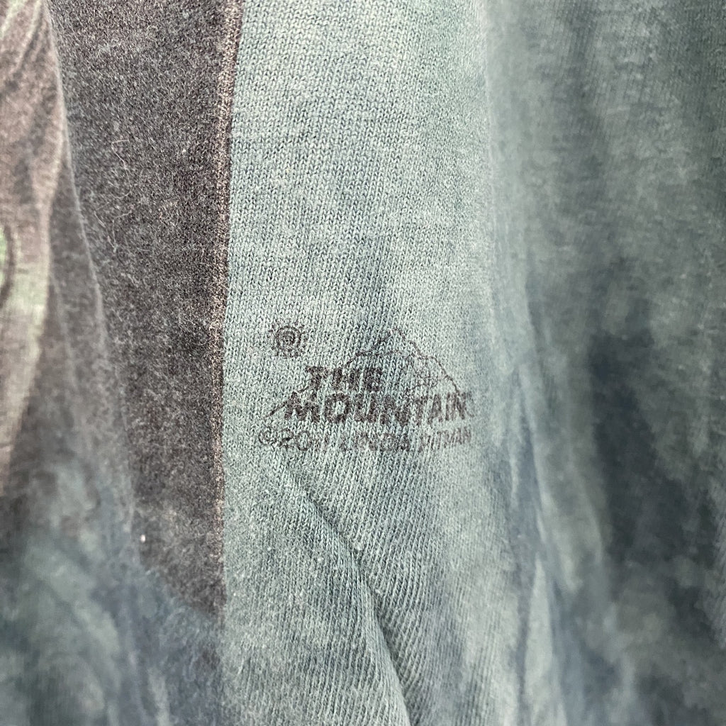 THE MOUNTAIN　半袖プリントTシャツ　アニマルTシャツ　タイダイ　緑　グリーン　Mサイズ