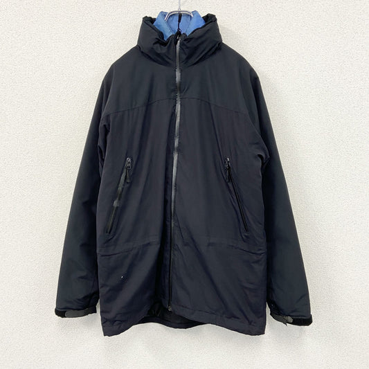 LANDS' END　ランズエンド　3WAYフルジップナイロンジャケット　中綿入り　黒　ブラック　青　ブルー　Sサイズ