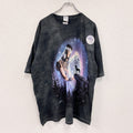 THE MOUNTAIN　ザマウンテン　半袖アニマルプリントTシャツ　タイダイ　黒　ブラック　XXLサイズ
