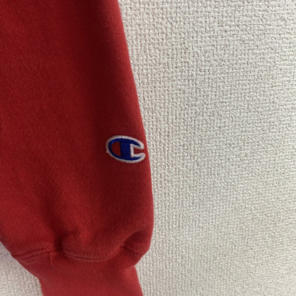 Champion　チャンピオン　リバースウィーブ　スウェット/トレーナー　フェード　デカロゴ　ワッペン　現行　赤　レッド　Sサイズ