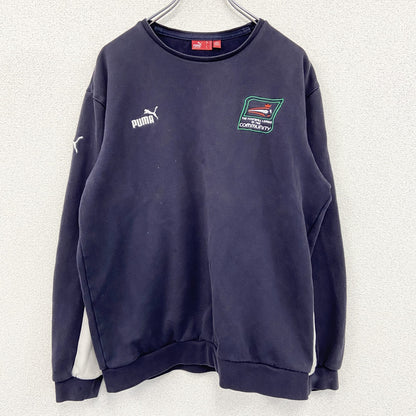 PUMA　プーマ　スウェット/トレーナー　刺繡　紺　ネイビー　Mサイズ