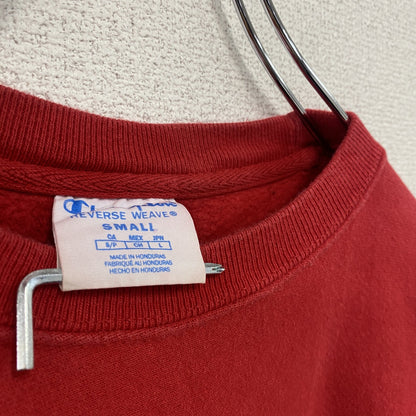 Champion　チャンピオン　リバースウィーブ　スウェット/トレーナー　フェード　デカロゴ　ワッペン　現行　赤　レッド　Sサイズ