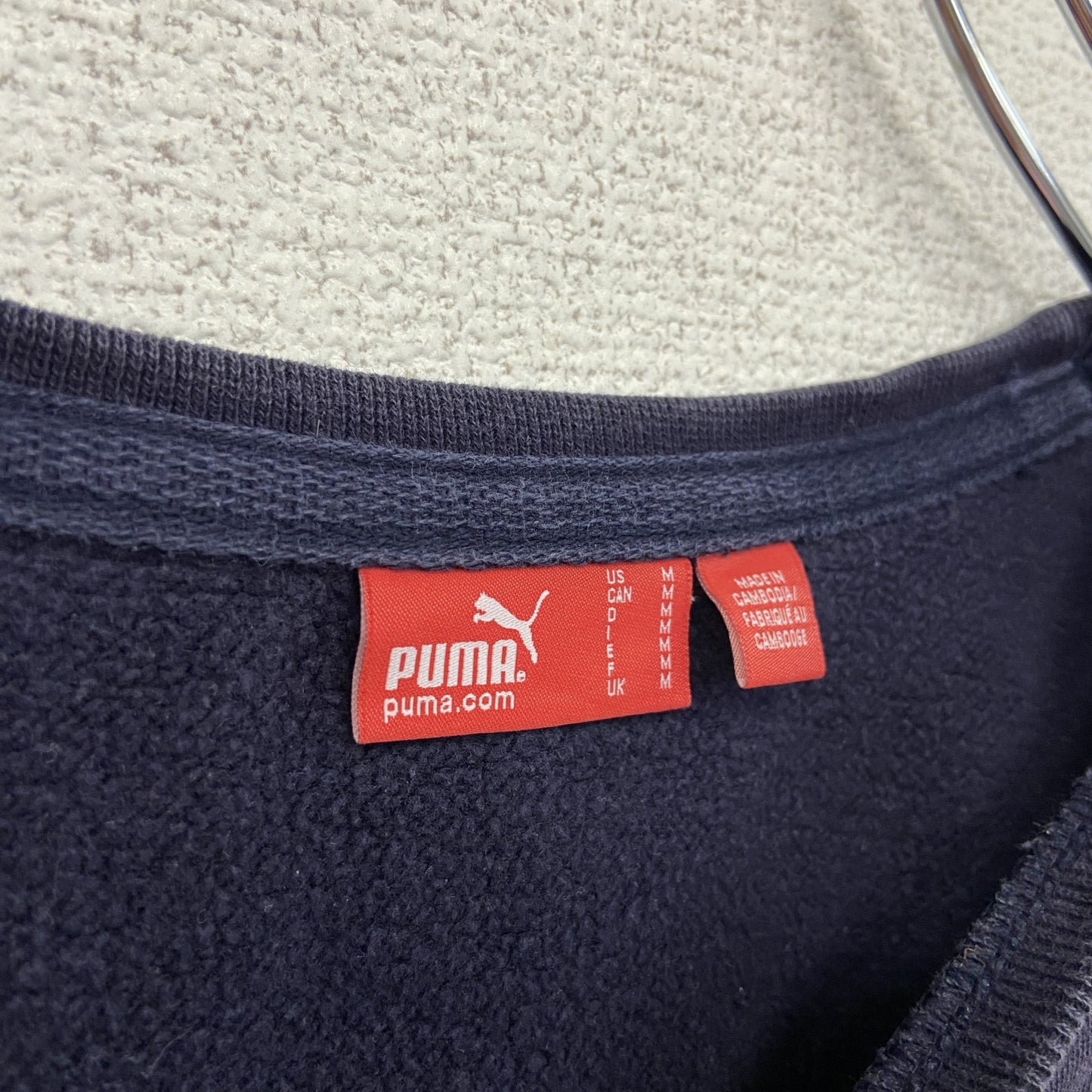 PUMA　プーマ　スウェット/トレーナー　刺繡　紺　ネイビー　Mサイズ