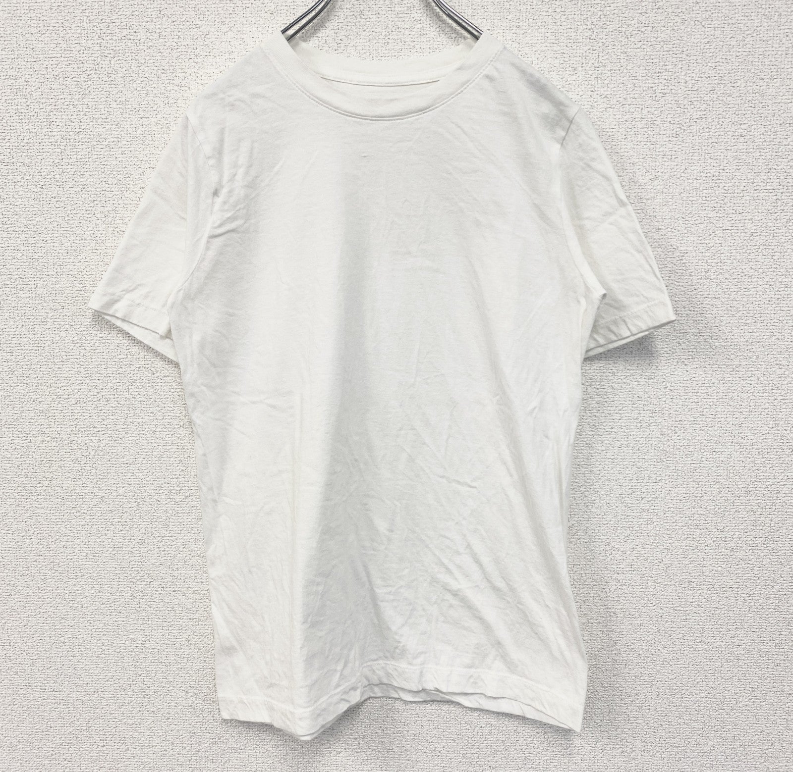 古着 used　NIKE　ナイキ　半袖Tシャツ　シンプル　ノームコア　無地　スポーツウェア　白　ホワイト　クルーネック　Sサイズ