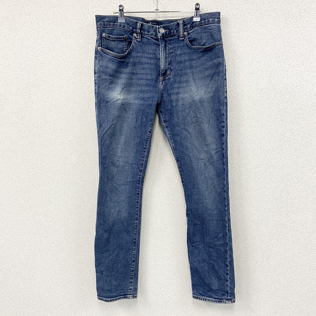 GAP　ギャップ　デニムパンツ/スキニージーンズ　ジップフライ　フェード　インディゴ　W34サイズ