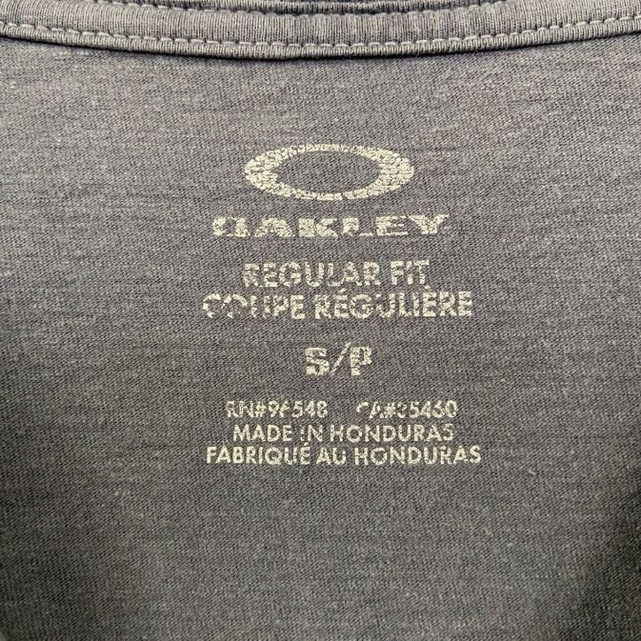 古着 used　OAKLEY　オークリー　半袖アニマルプリントTシャツ　スケルトン　カリフォルニア　ダークグレー　Sサイズ