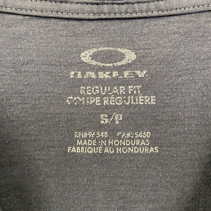古着 used　OAKLEY　オークリー　半袖アニマルプリントTシャツ　スケルトン　カリフォルニア　ダークグレー　Sサイズ
