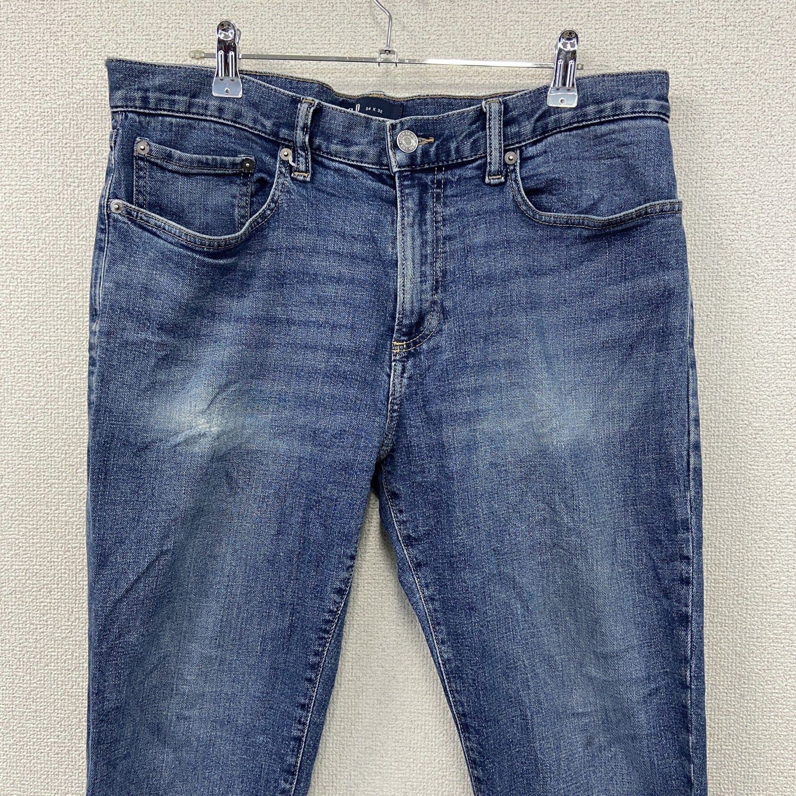 GAP　ギャップ　デニムパンツ/スキニージーンズ　ジップフライ　フェード　インディゴ　W34サイズ
