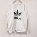 adidas　アディダス　スウェット/トレーナー　白　ホワイト　XLサイズ