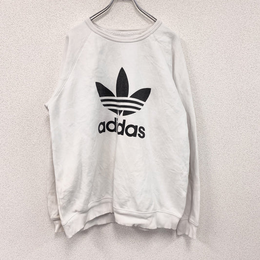 adidas　アディダス　スウェット/トレーナー　白　ホワイト　XLサイズ