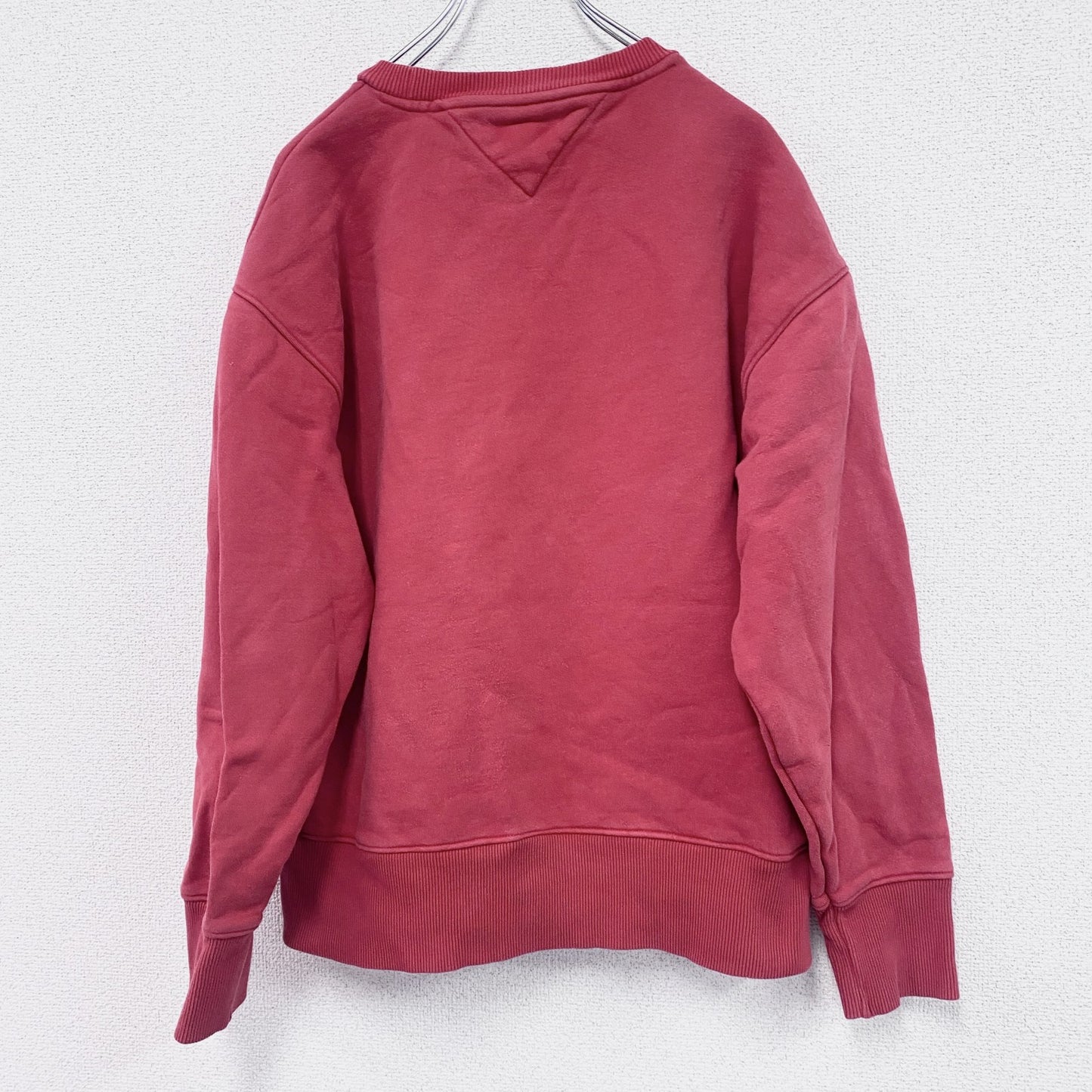 TOMMY JEANS　トミージーンズ　スウェット/トレーナー　アーチプリント　赤　レッド　Mサイズ