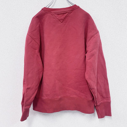 TOMMY JEANS　トミージーンズ　スウェット/トレーナー　アーチプリント　赤　レッド　Mサイズ