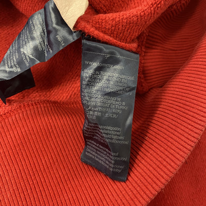 TOMMY JEANS　トミージーンズ　スウェット/トレーナー　アーチプリント　赤　レッド　Mサイズ
