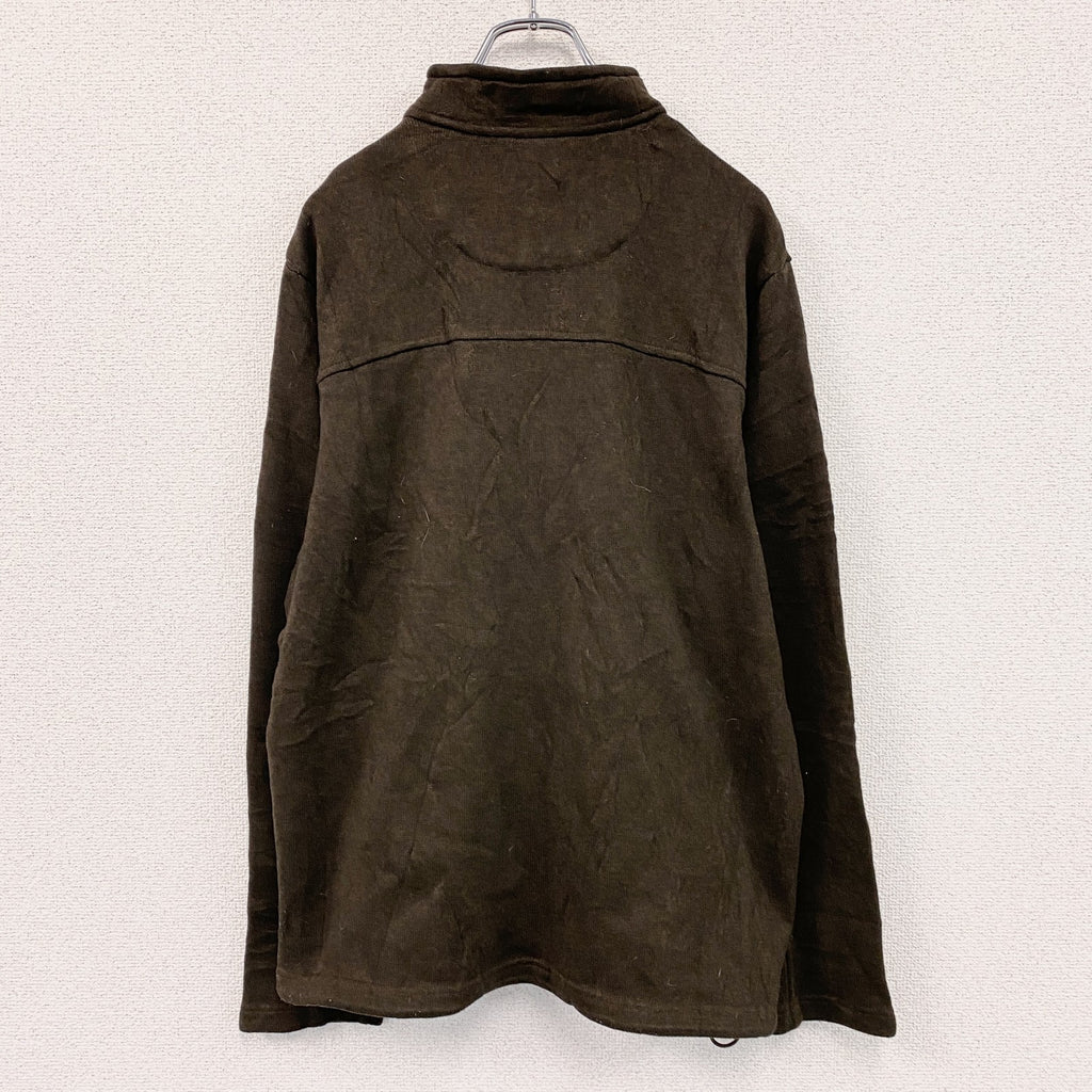 LAND’S END　ランズエンド　フルジップジャケット　茶色　ブラウン　Lサイズ