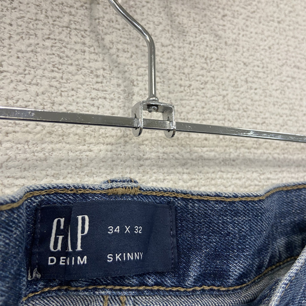 GAP　ギャップ　デニムパンツ/スキニージーンズ　ジップフライ　フェード　インディゴ　W34サイズ