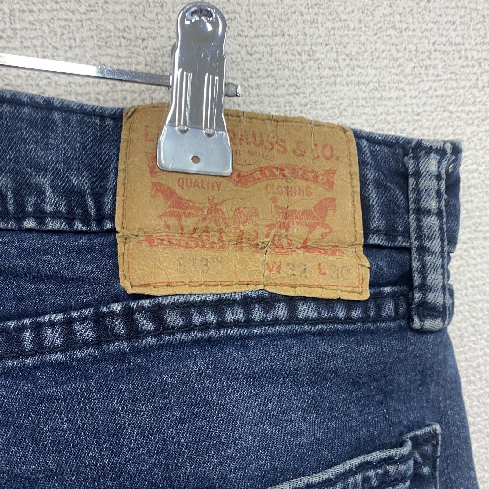 Levi’s　リーバイス　513　デニムパンツ/ジーンズ　ジップフライ　縦落ち　インディゴ　W32サイズ