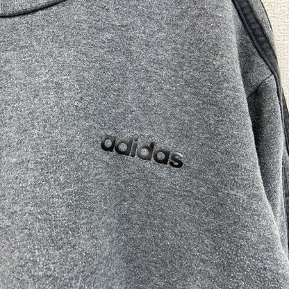 adidas　アディダス　スウェット/トレーナー　スリーストライプス　グレー　灰色　Mサイズ
