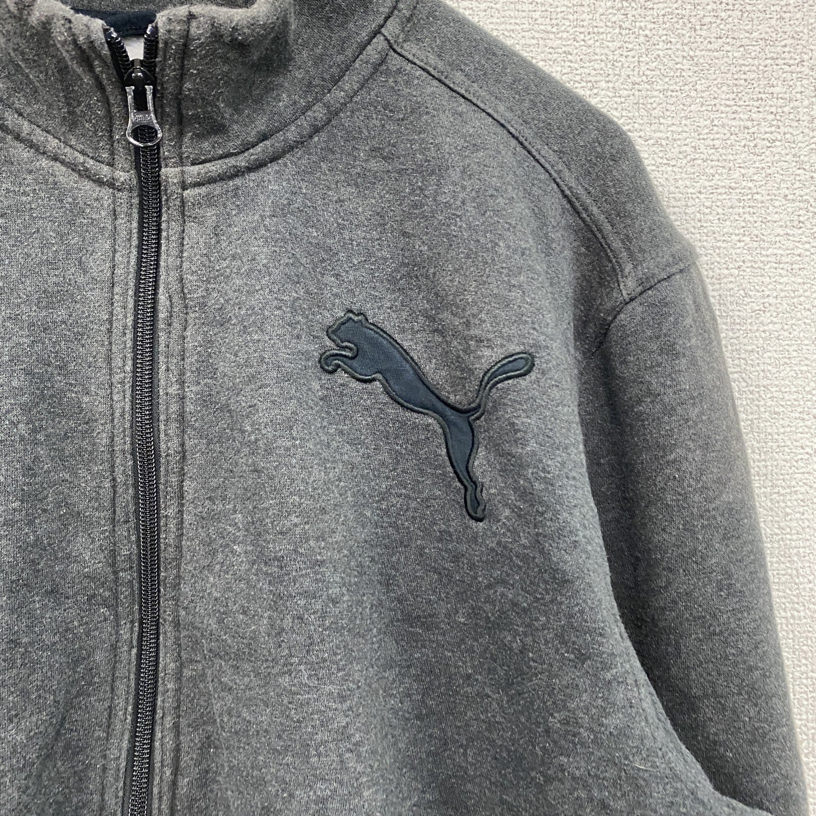 PUMA　プーマ　フルジップスウェット/トレーナー　灰色　グレー　XLサイズ