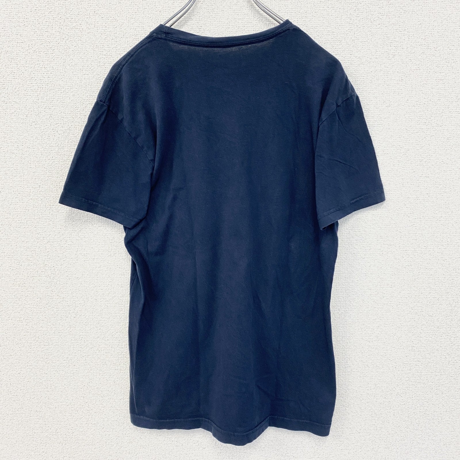 古着 used　Walnut&39th　半袖ゲームプリントTシャツ　ソングオブザディープ　ネイビー　クルーネック　Sサイズ